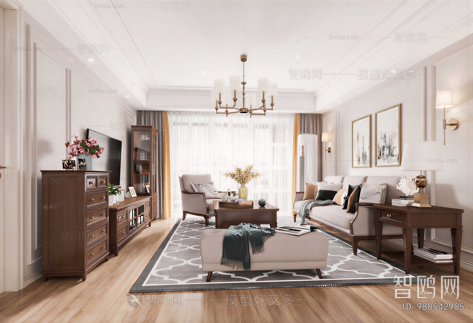American Style A Living Room