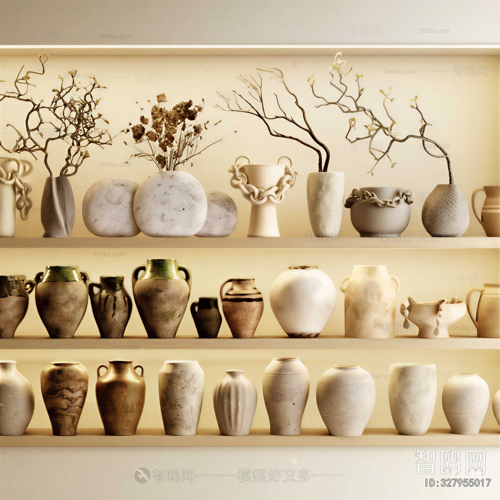 Wabi-sabi Style Clay Pot