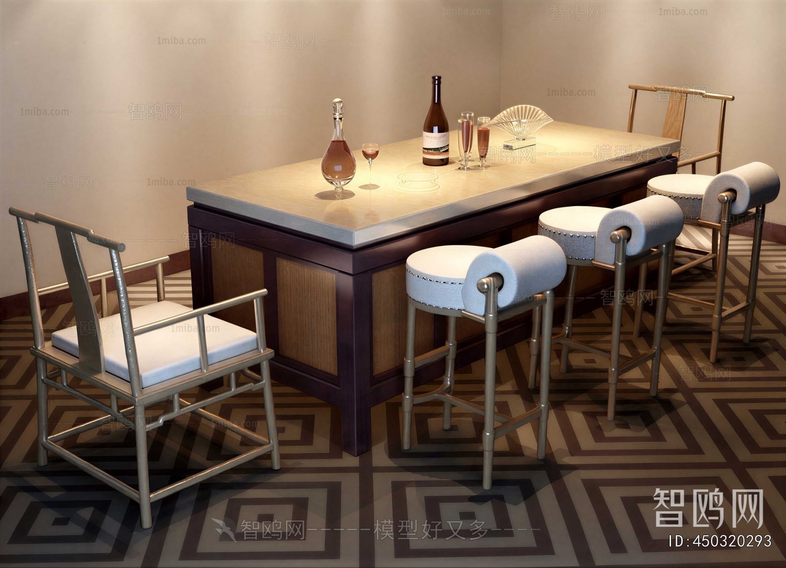 New Chinese Style Counter Bar