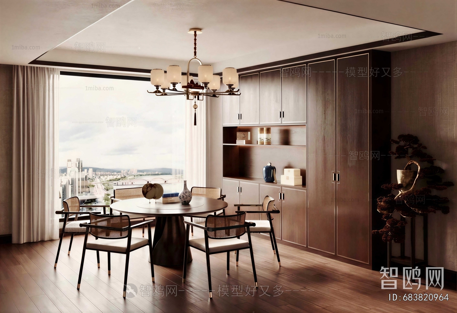 New Chinese Style Dining Room