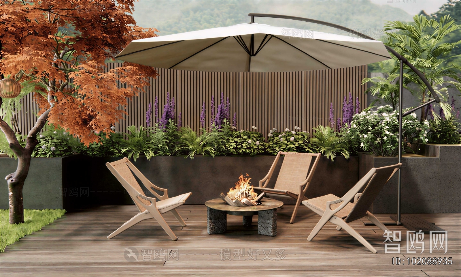 Modern Courtyard/landscape