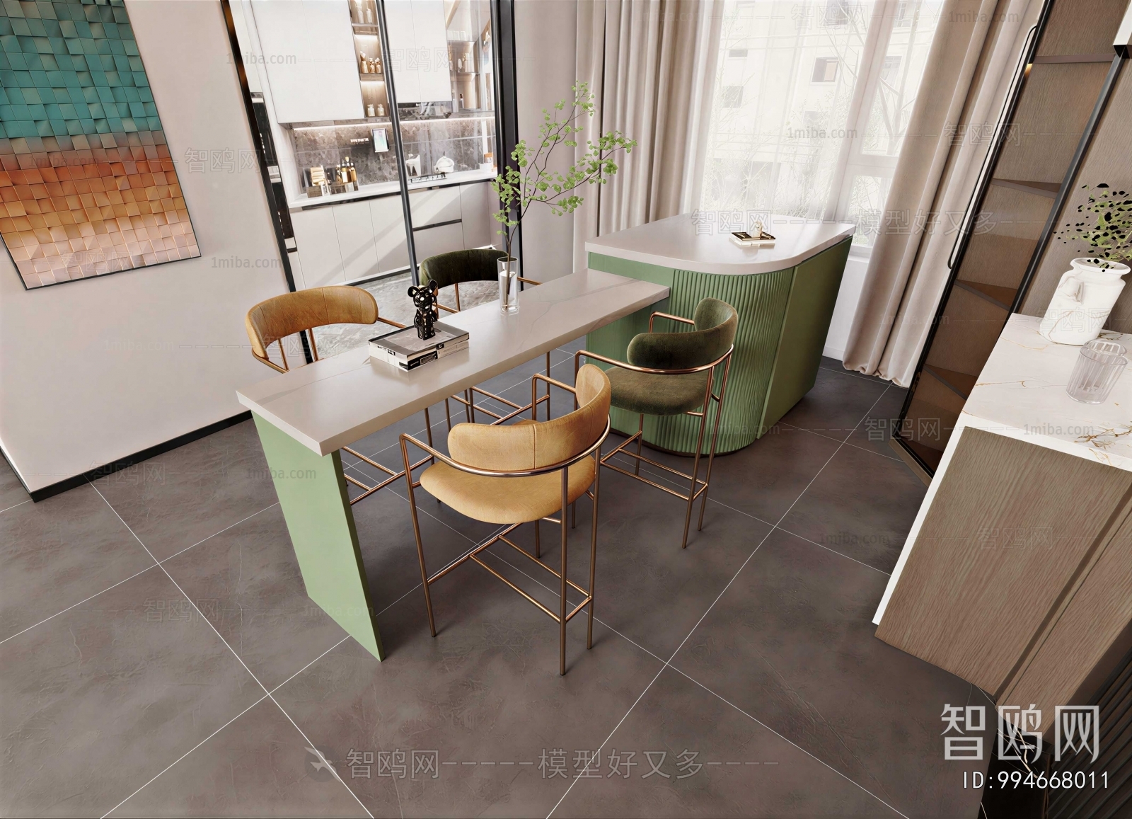 Modern Counter Bar