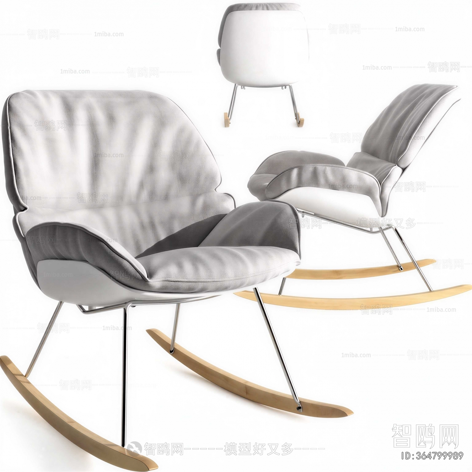 Nordic Style Rocking Chair