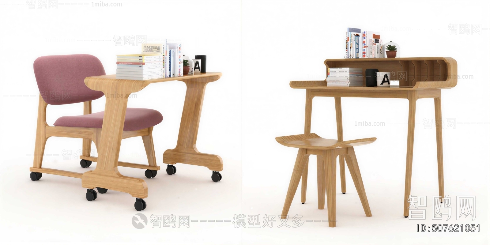 Nordic Style Computer Desk And Chair