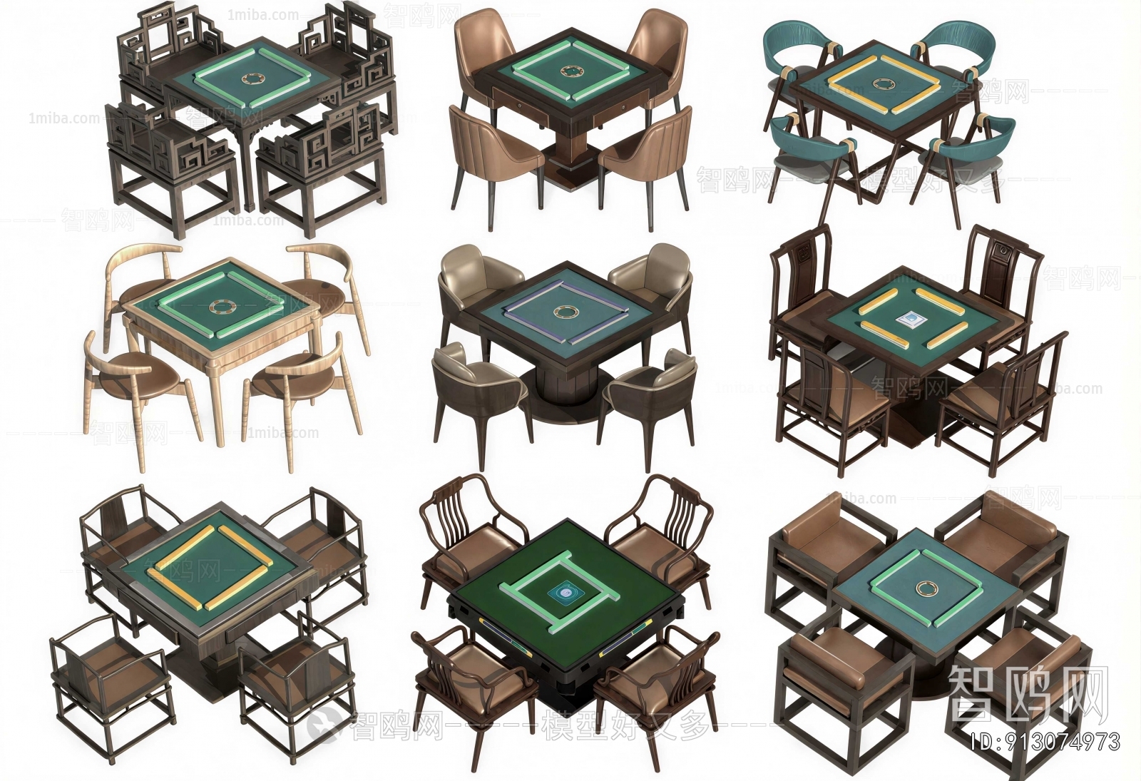 Modern Mahjong Tables And Chairs