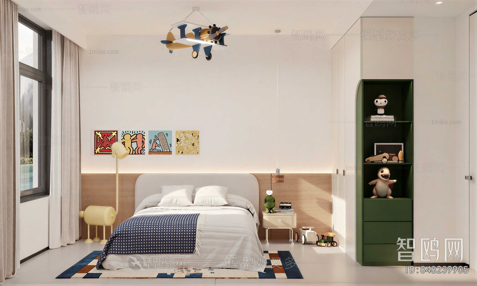 Modern Boy's Room And Son's Room