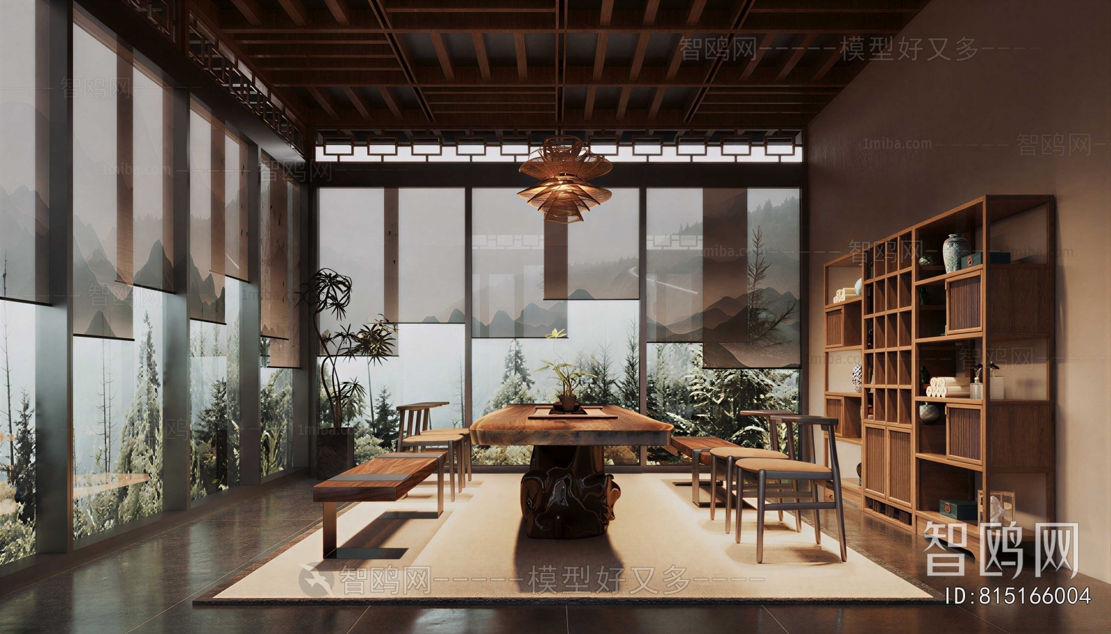 New Chinese Style Teahouse Tea House