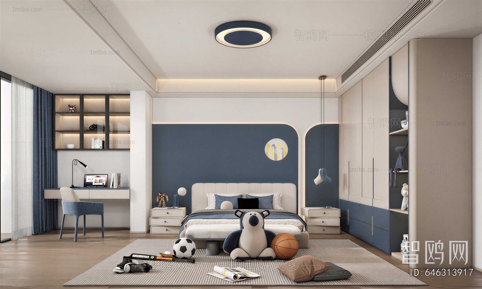 Modern Boy's Room And Son's Room