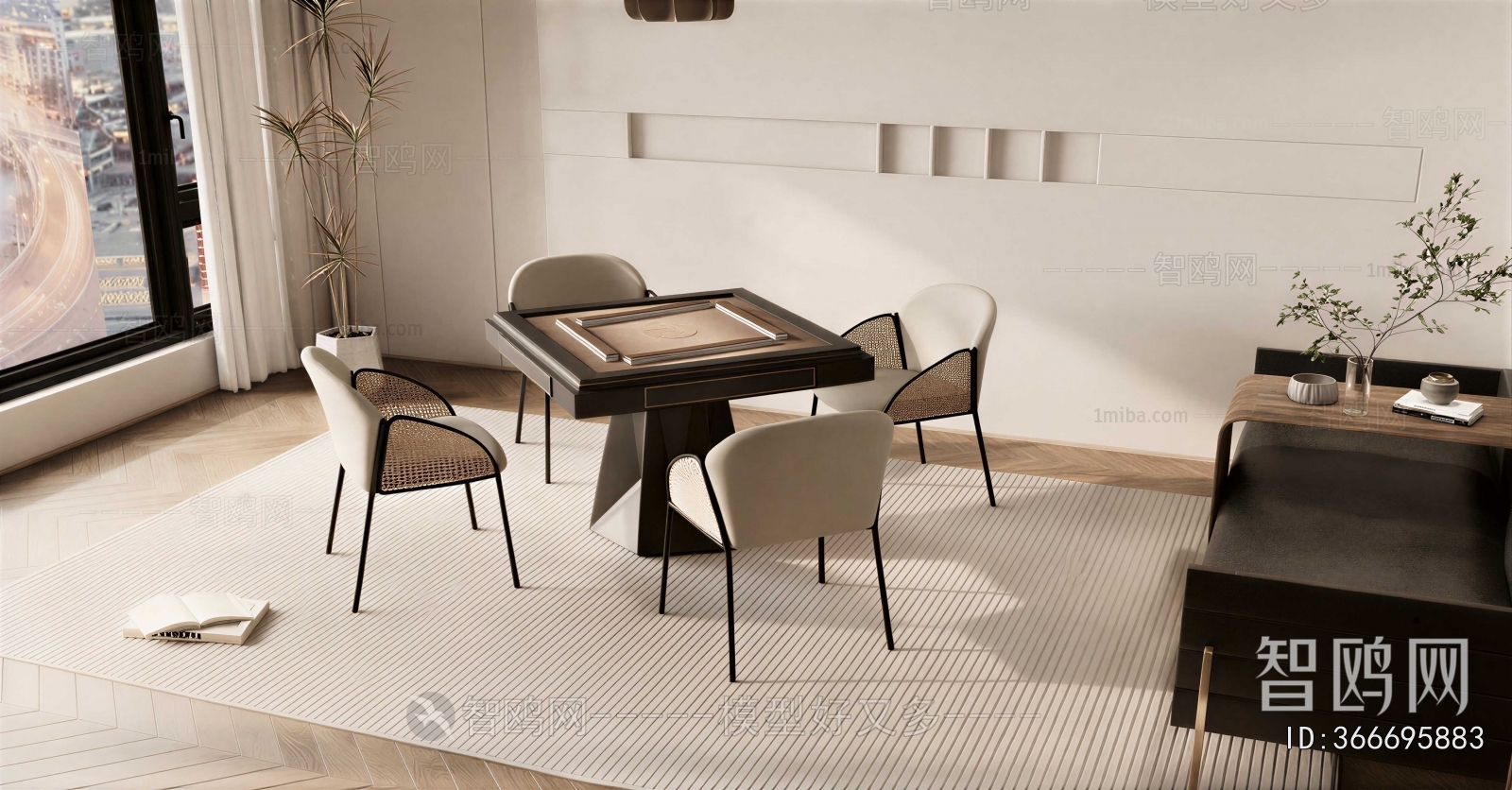 Modern Mahjong Tables And Chairs