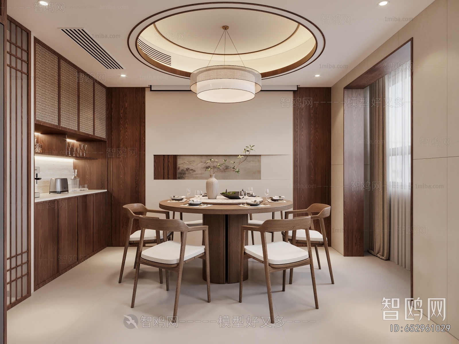 New Chinese Style Dining Room