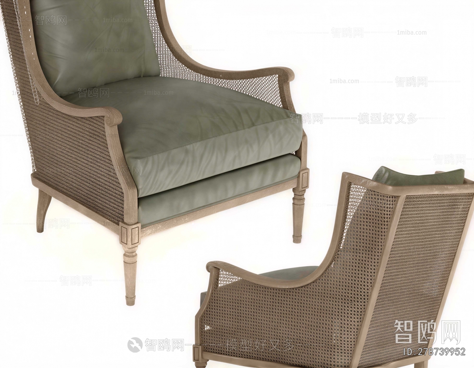 French Style Single Sofa