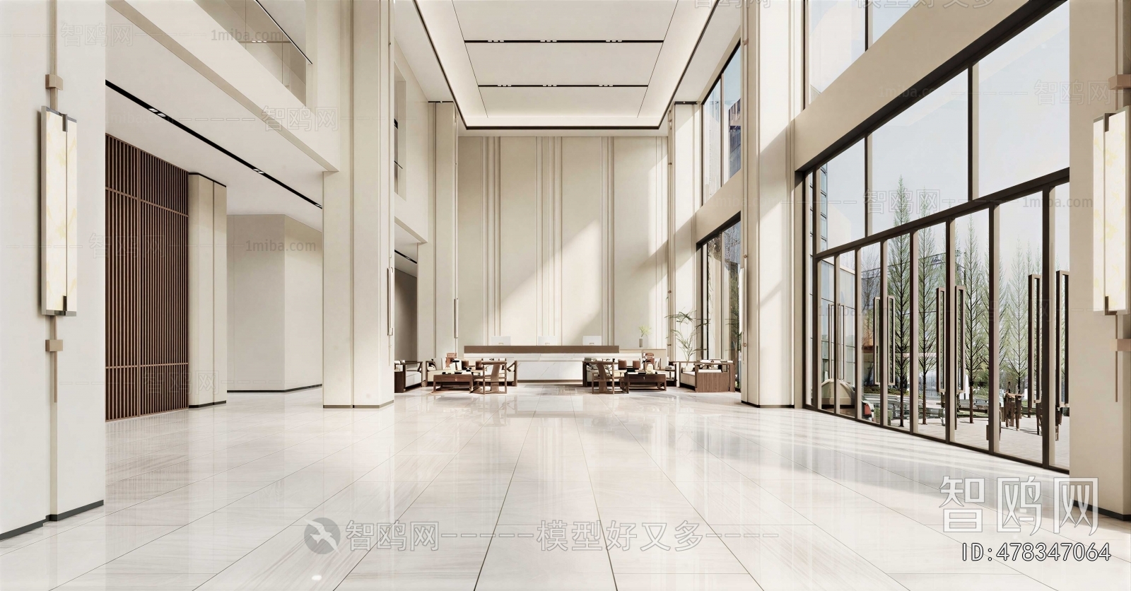 Modern Office Reception Desk