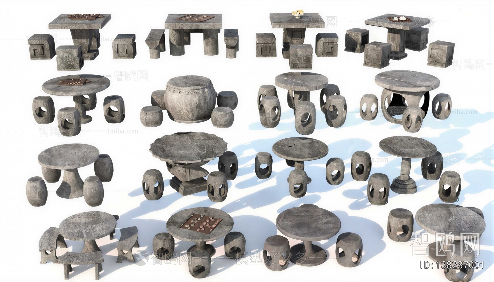 New Chinese Style Outdoor Tables And Chairs