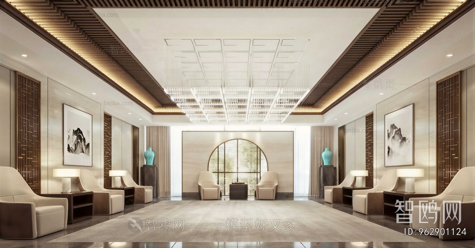 New Chinese Style Reception Room