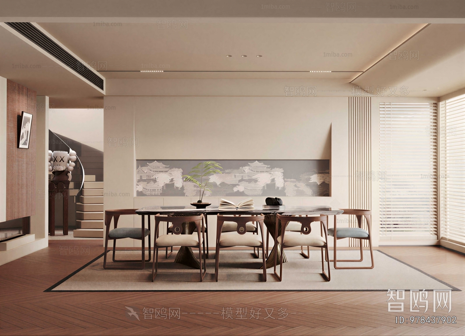 New Chinese Style Dining Room
