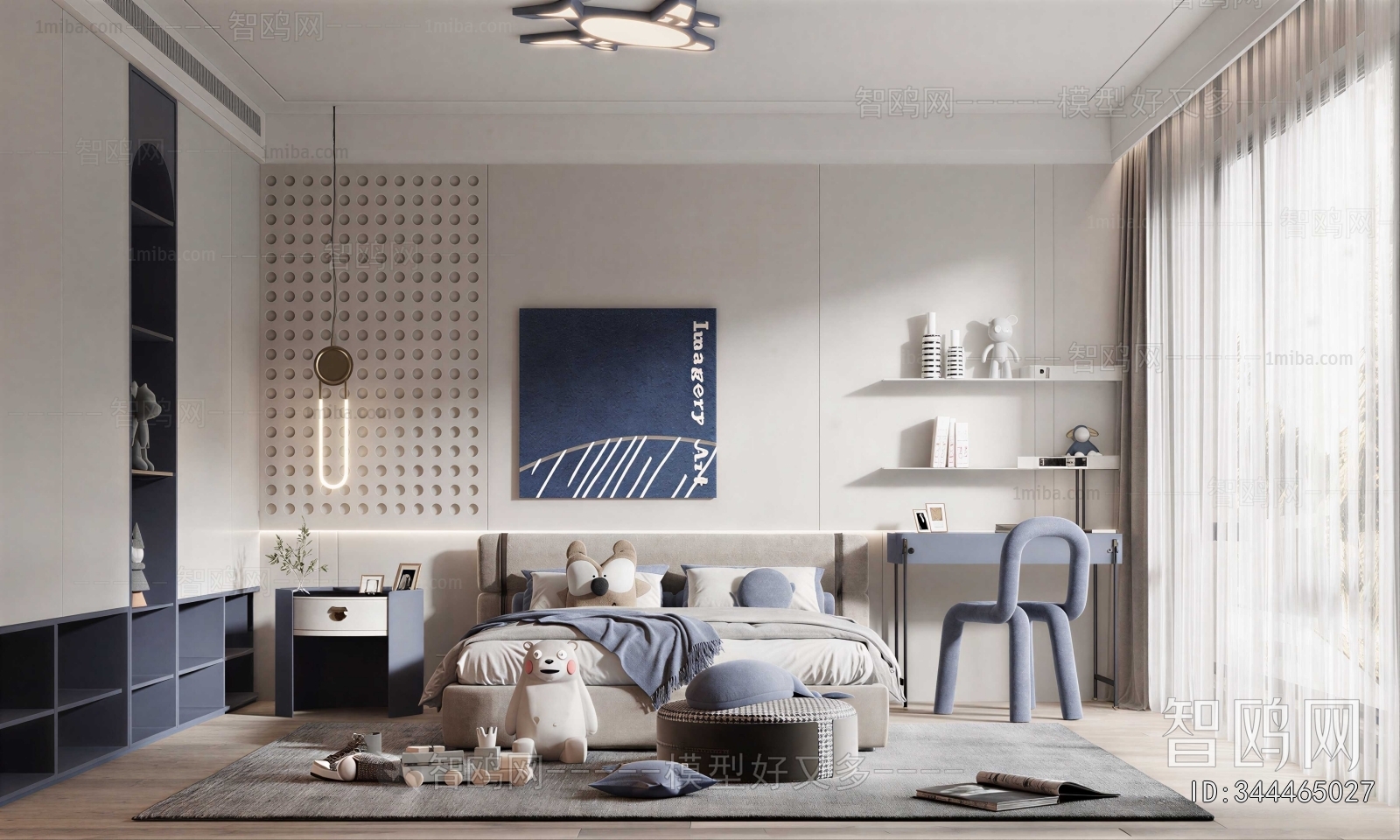 Modern Boy's Room And Son's Room