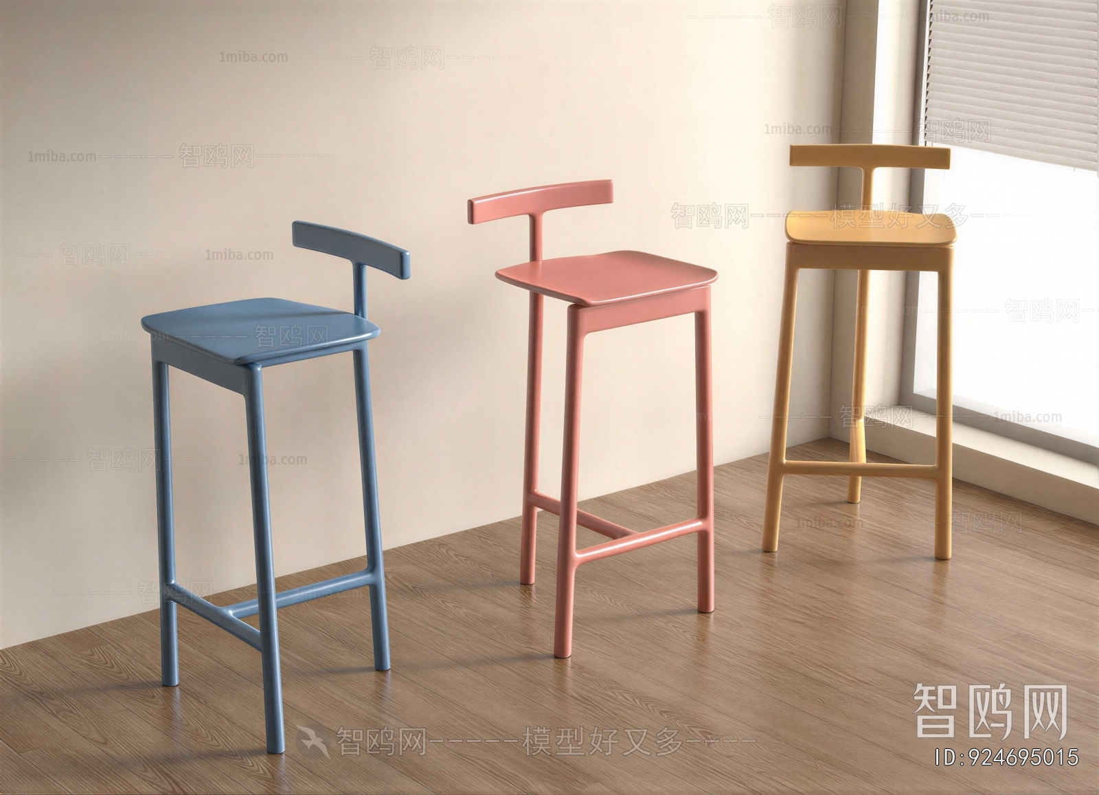 Wabi-sabi Style Bar Chair