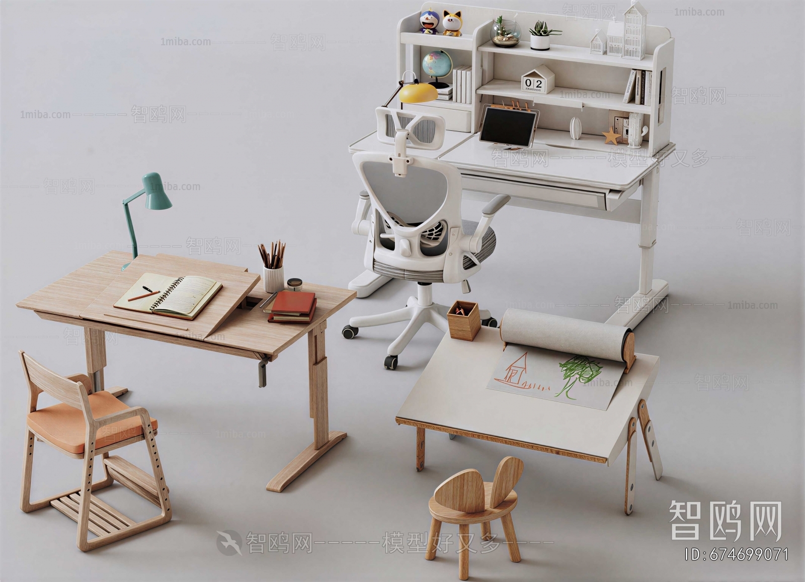 Modern Computer Desk And Chair
