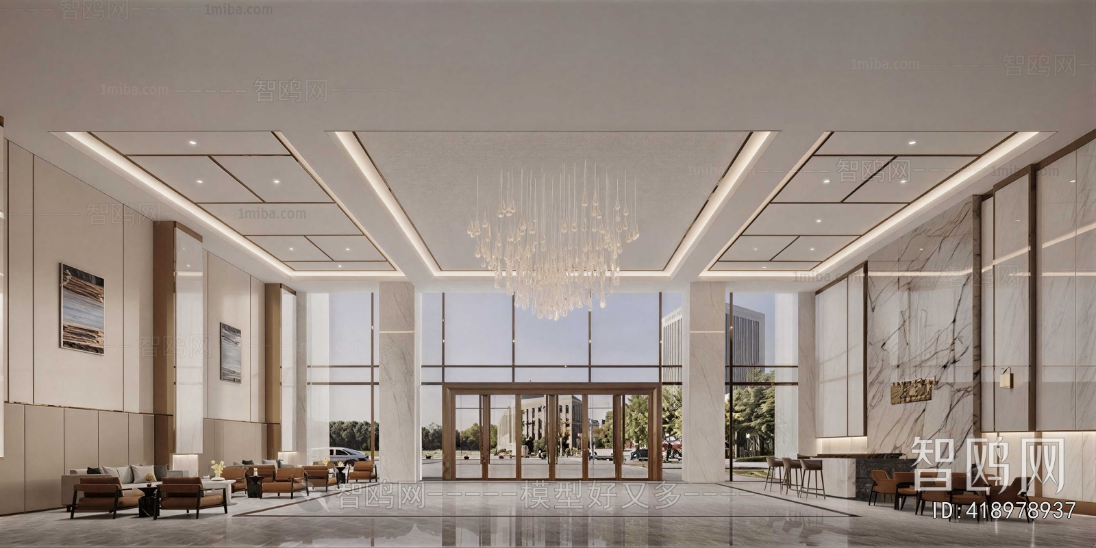 Modern Office Reception Desk