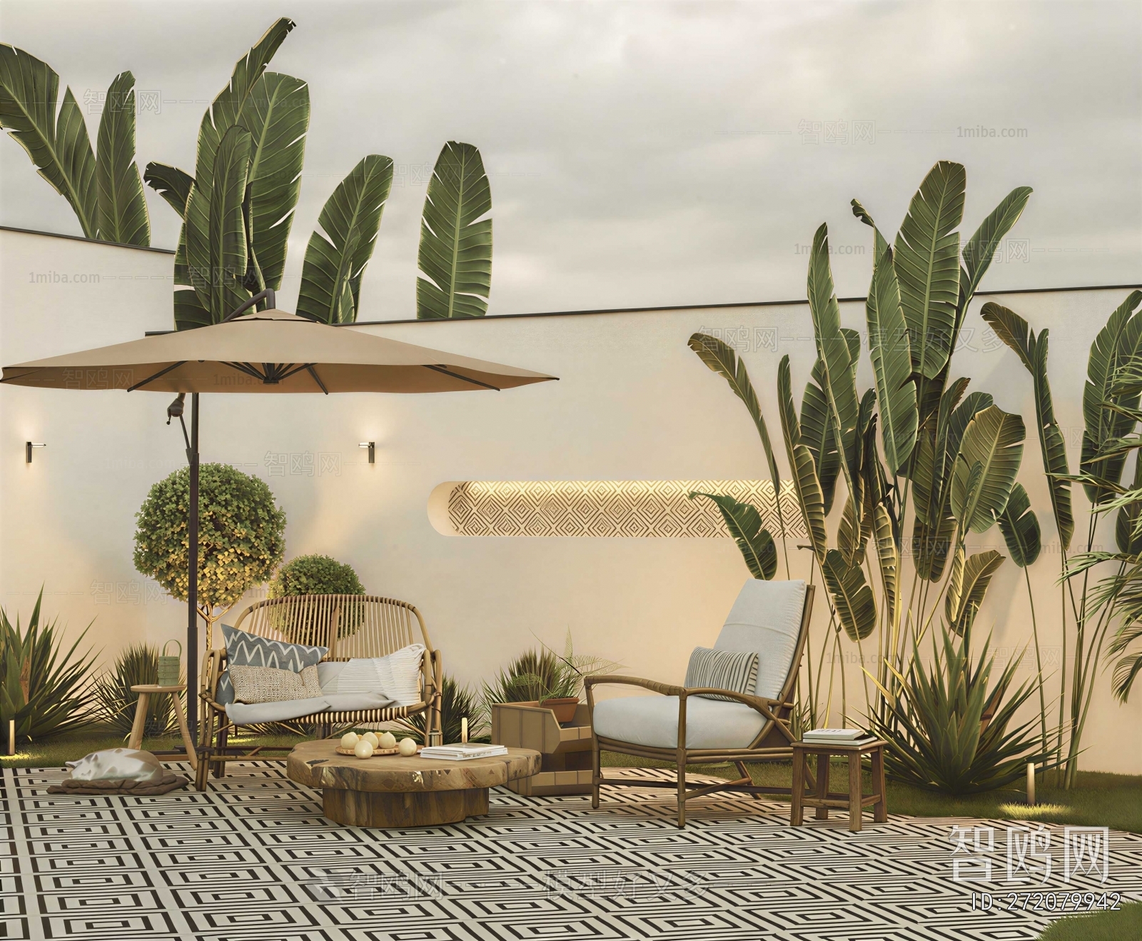 Modern Courtyard/landscape