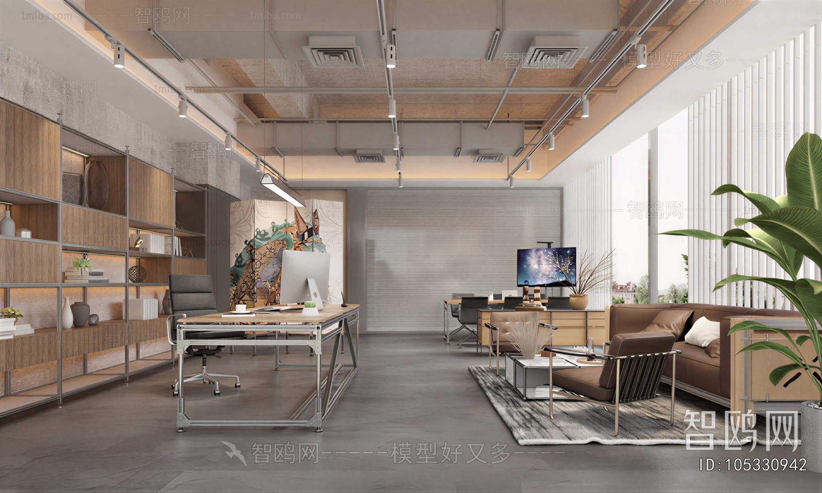 Industrial Style Manager's Office