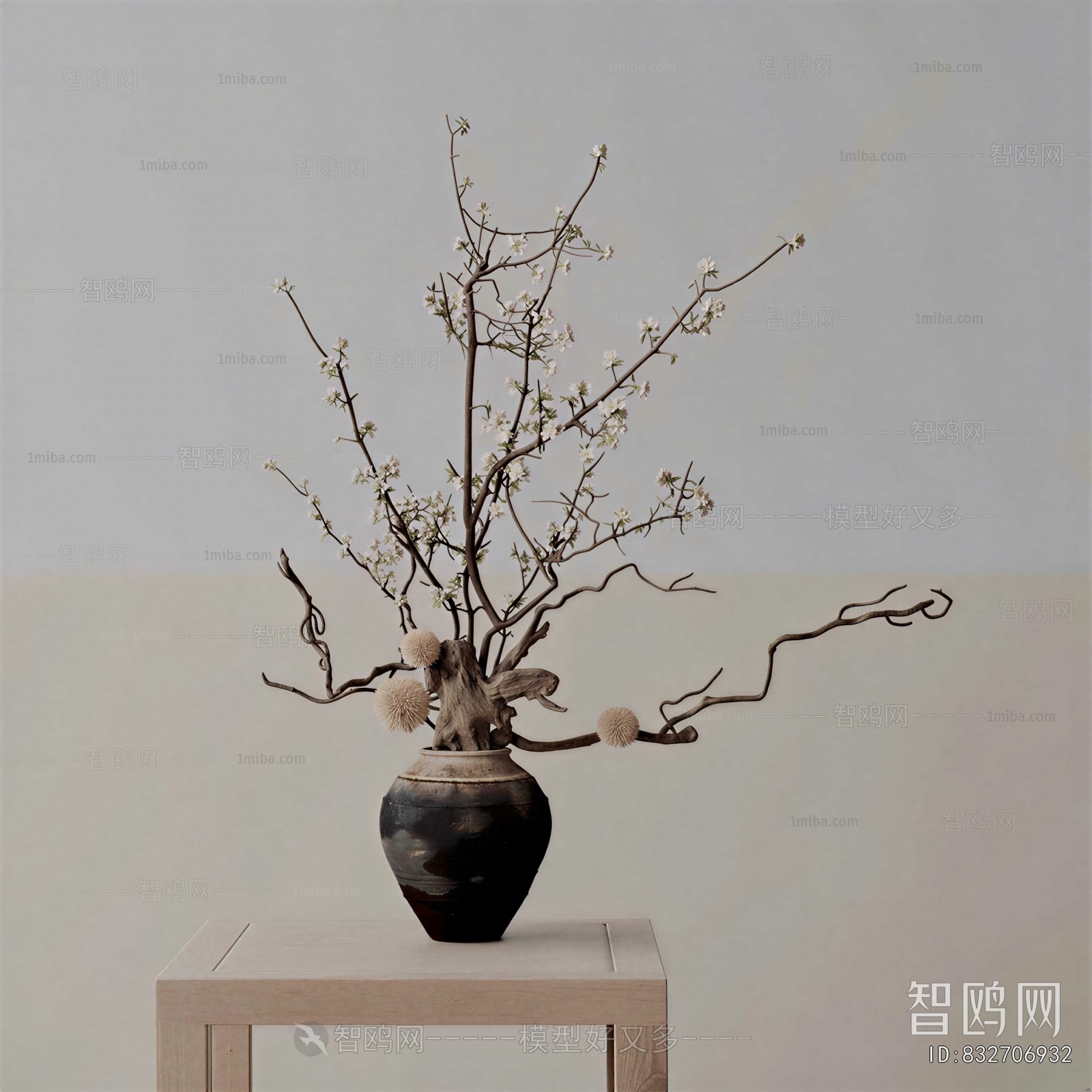 Wabi-sabi Style Dried Branch