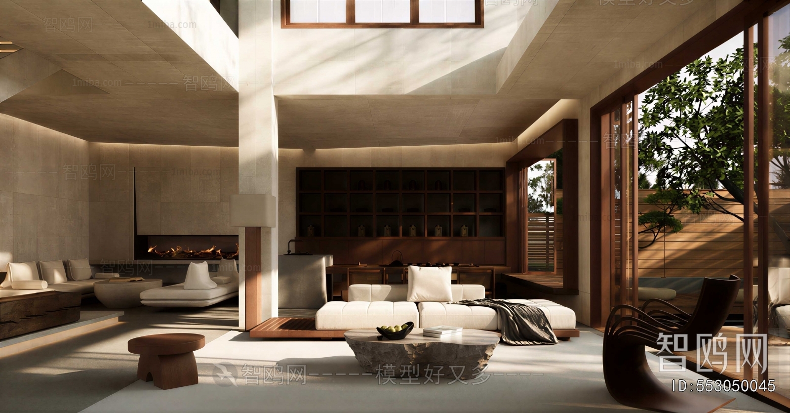 Wabi-sabi Style A Living Room