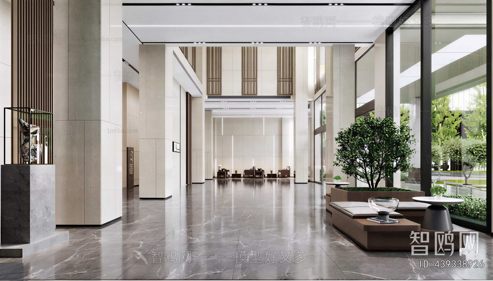 Modern Office Reception Desk