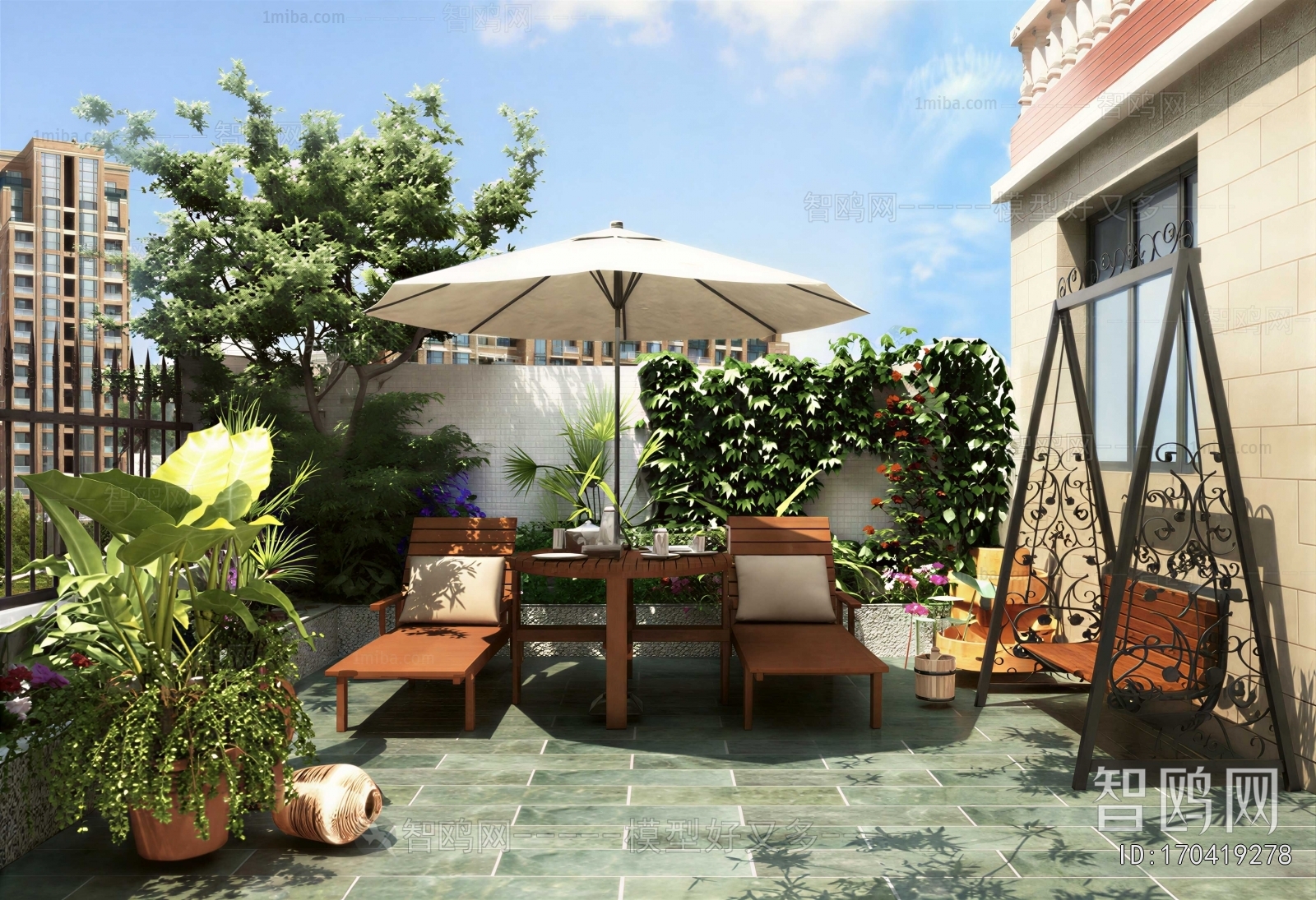 Modern Courtyard/landscape