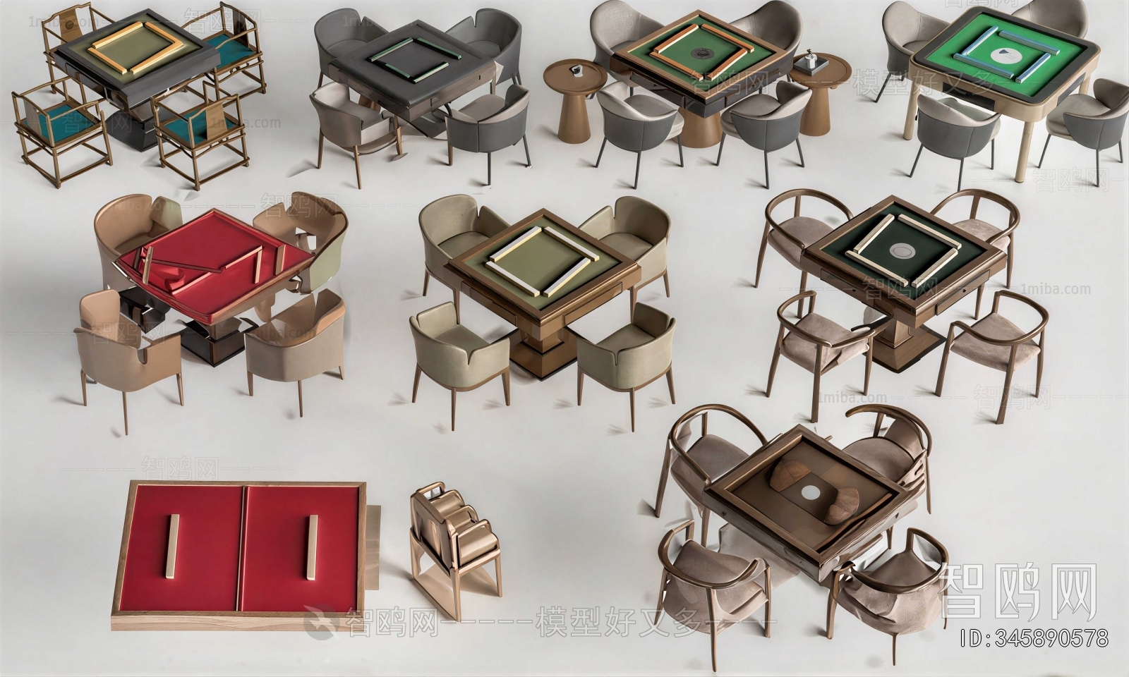 New Chinese Style Mahjong Tables And Chairs