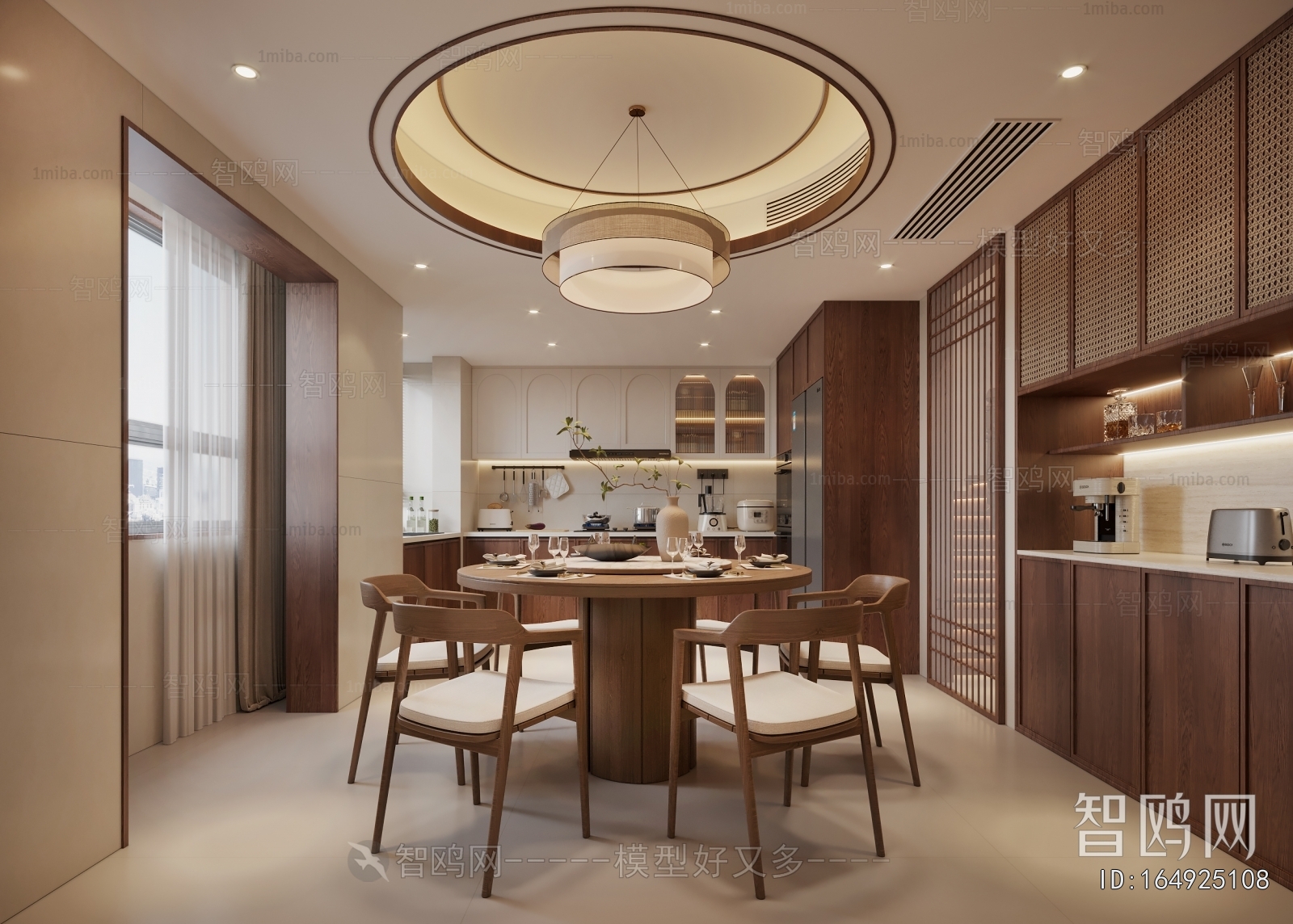 New Chinese Style Dining Room