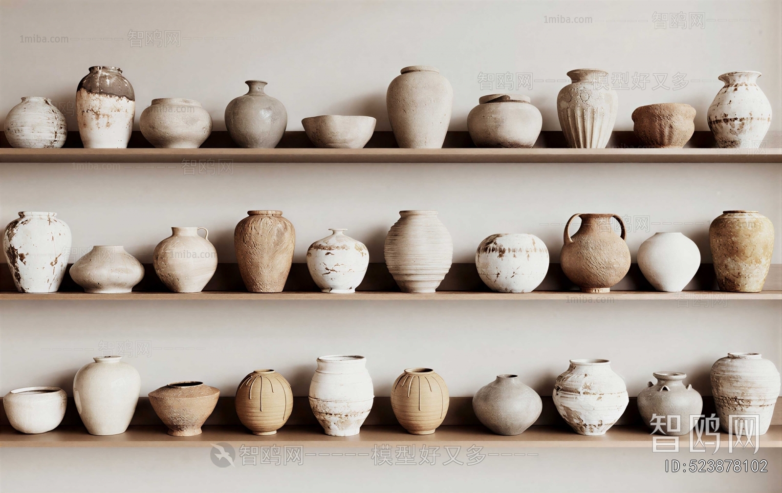 Wabi-sabi Style Clay Pot