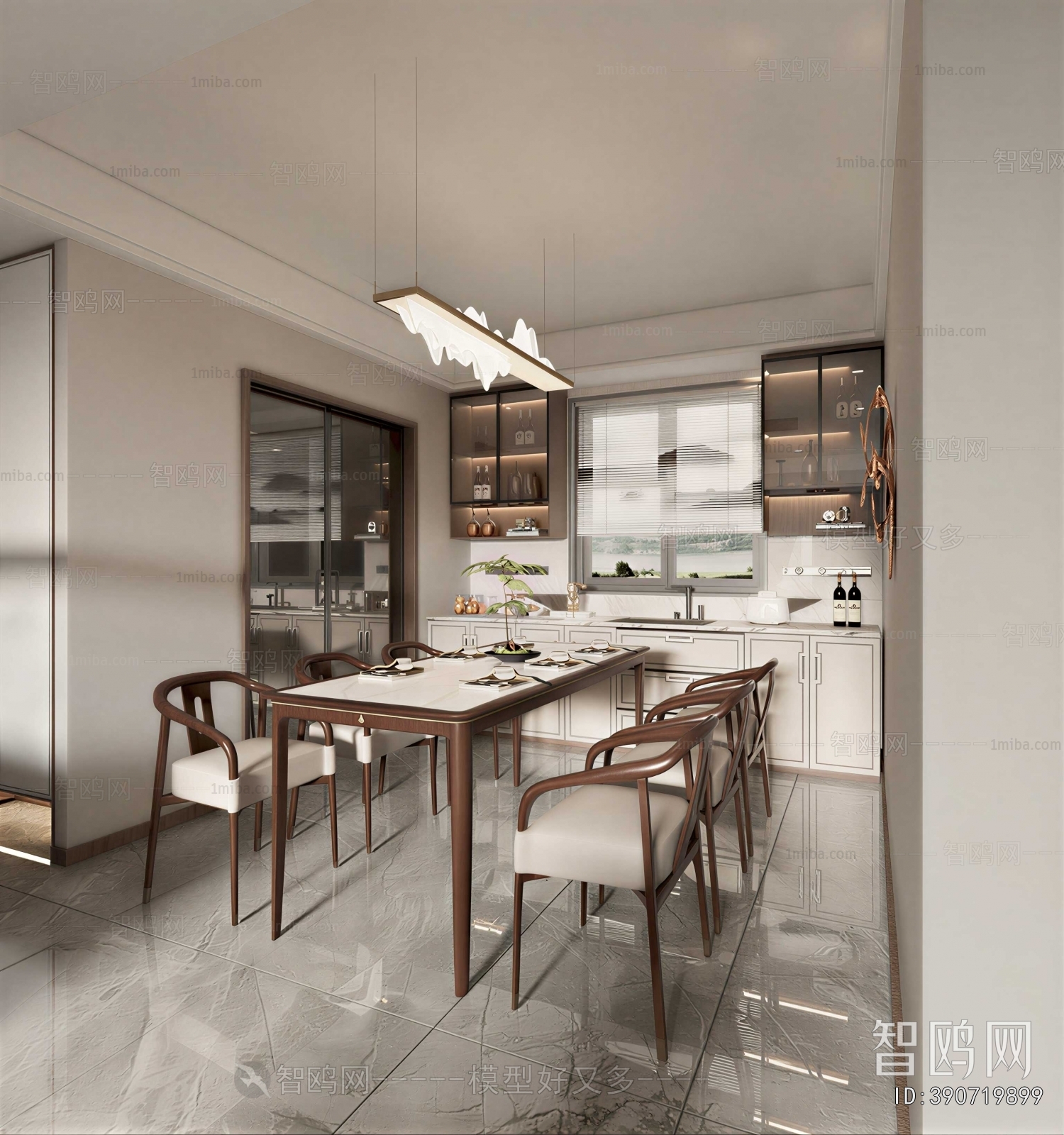 New Chinese Style Dining Room
