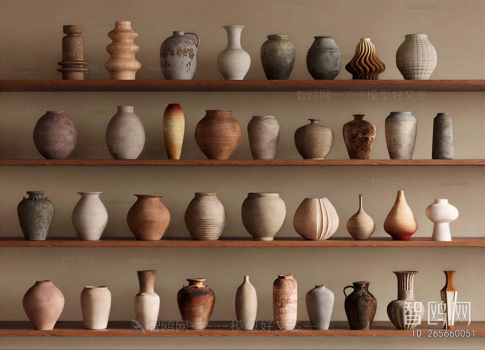 Wabi-sabi Style Clay Pot