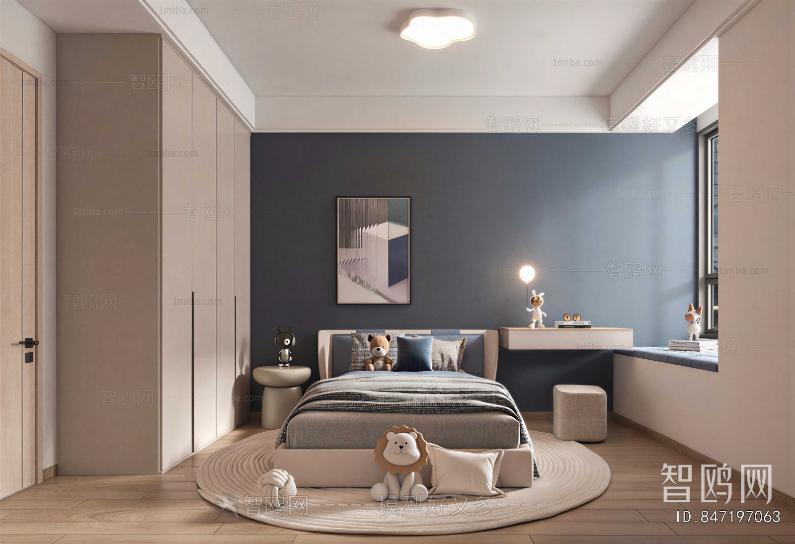 Modern Boy's Room And Son's Room