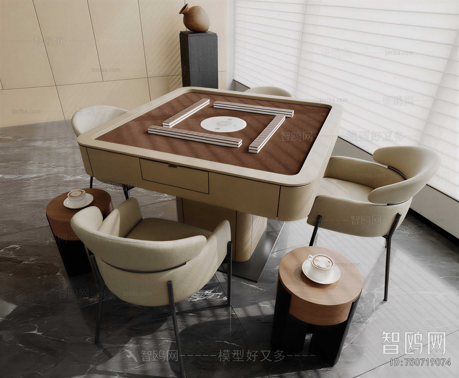 Modern Mahjong Tables And Chairs