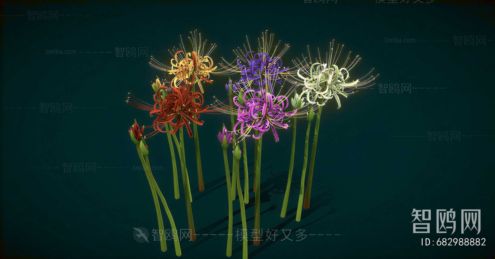 Modern Flowers And Grass