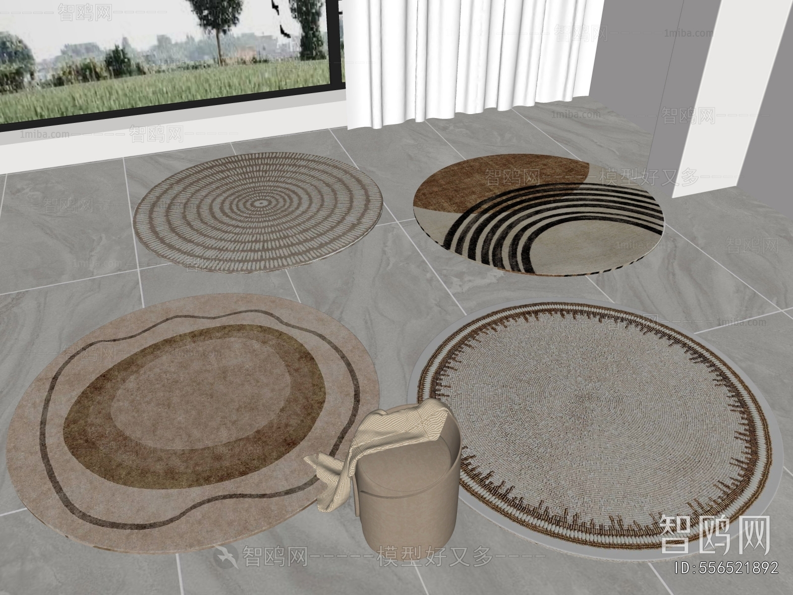 Modern Circular Carpet