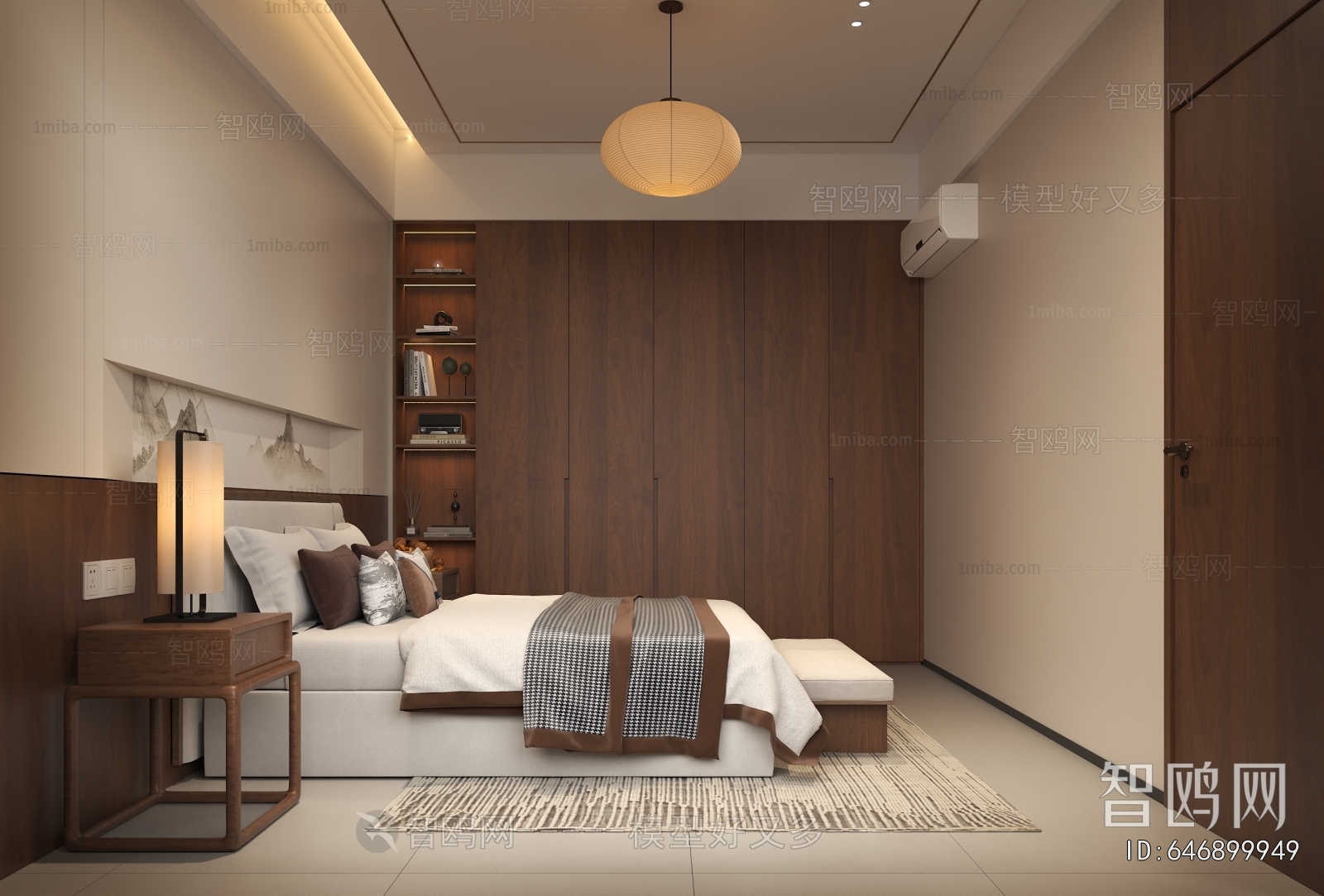 New Chinese Style Bedroom