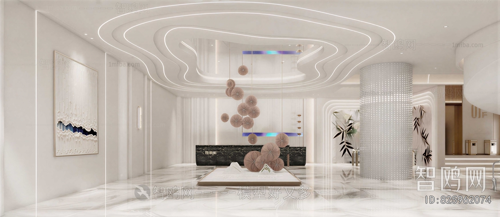 Modern Office Reception Desk