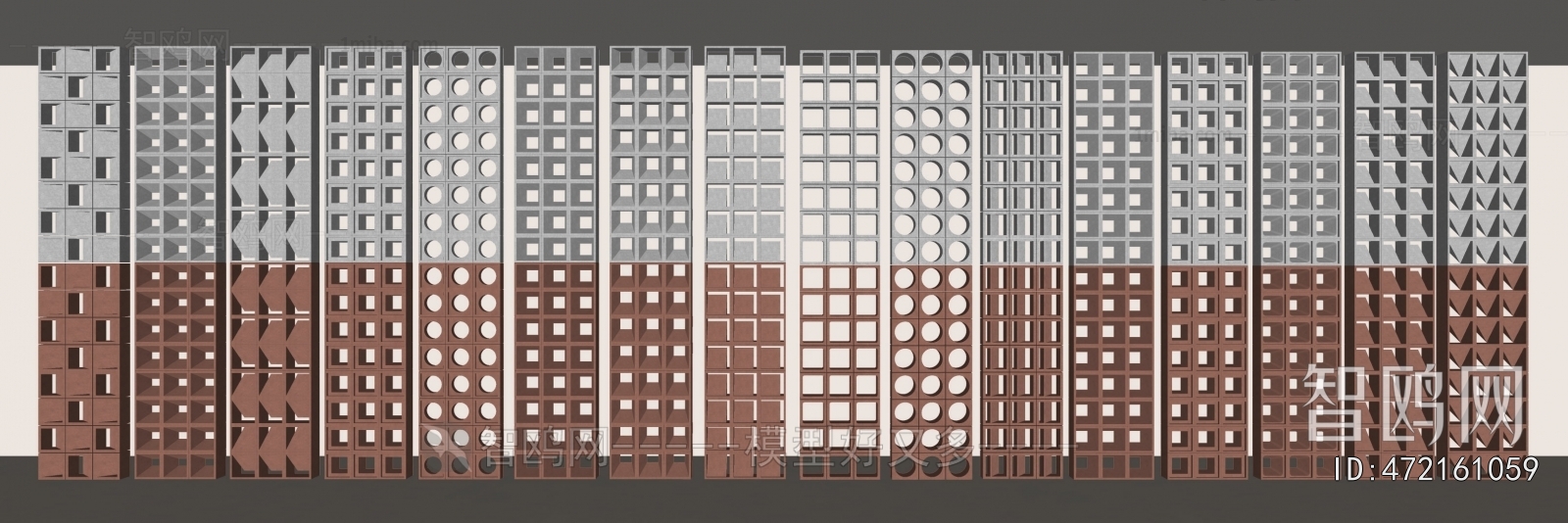 Modern Cement Brick Screen Partition