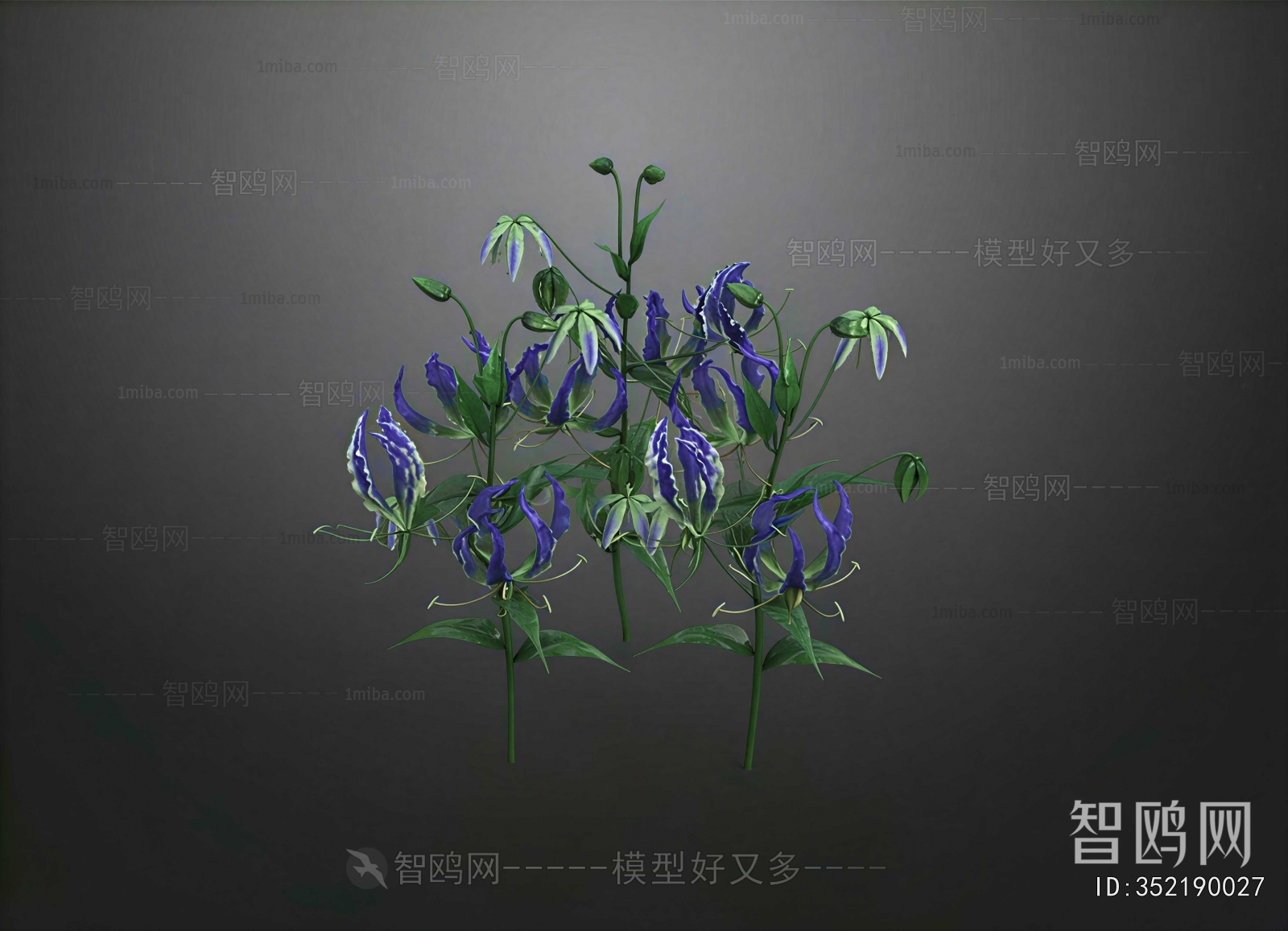 Modern Flowers And Grass
