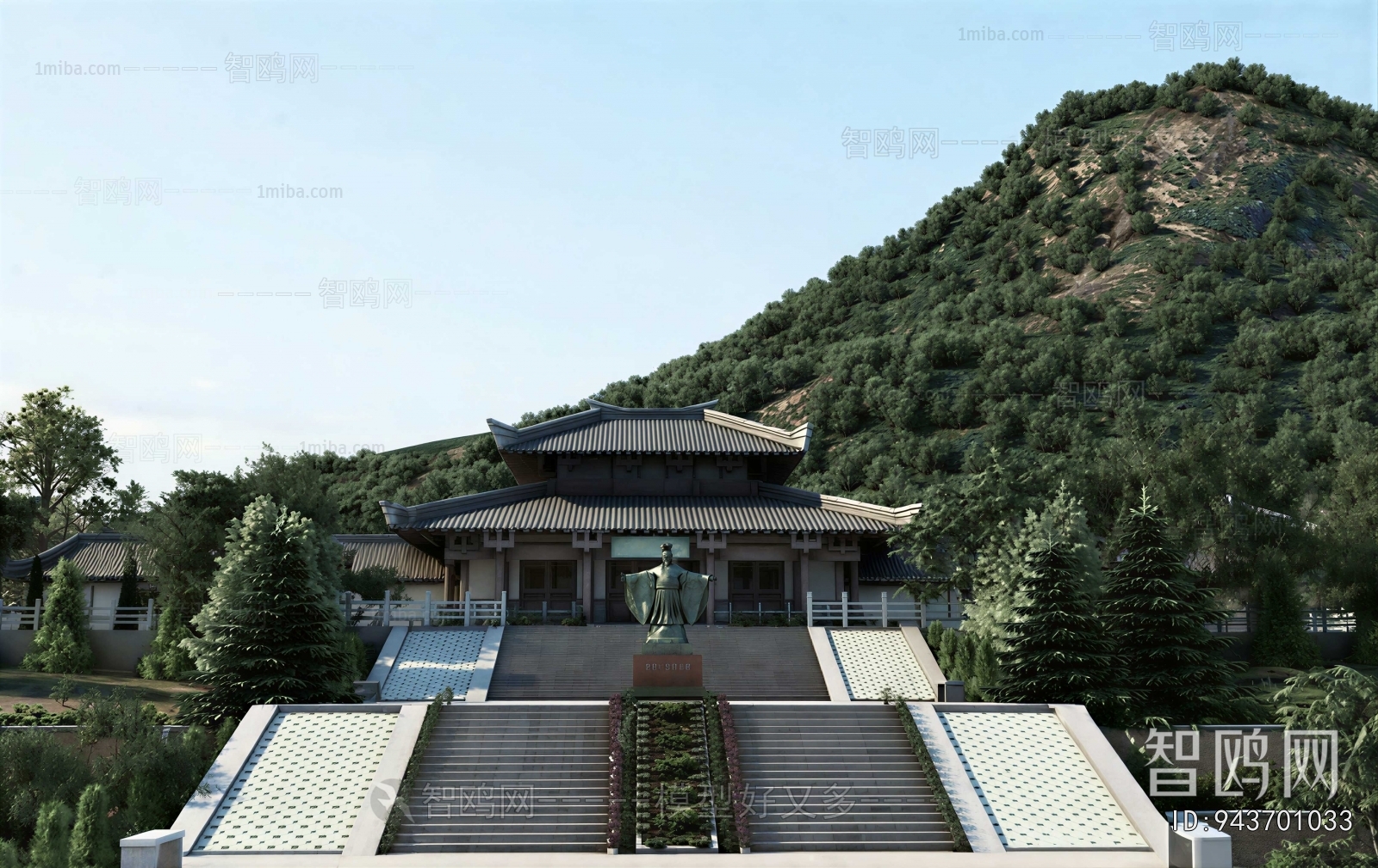 New Chinese Style Courtyard/landscape
