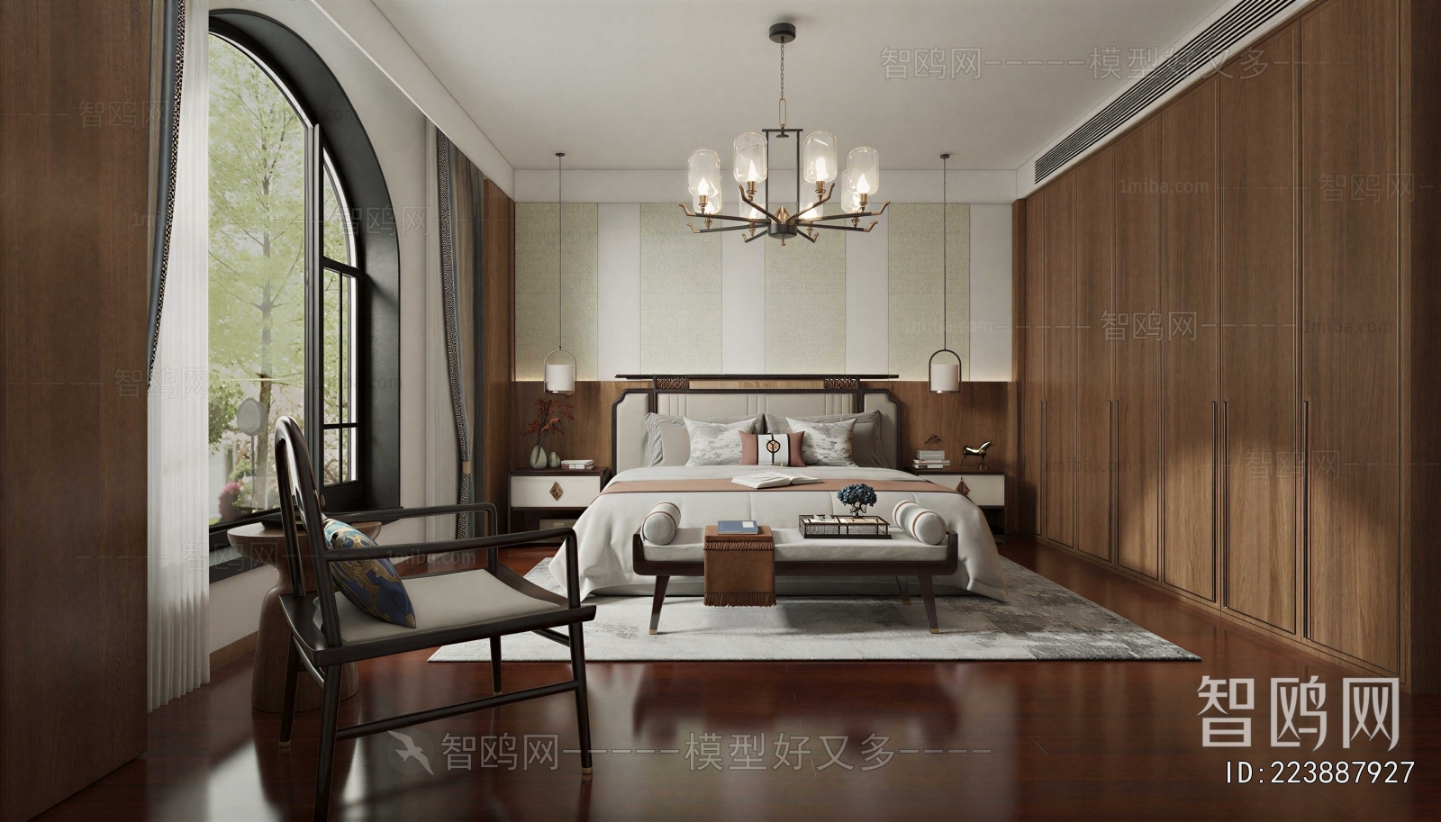 New Chinese Style Bedroom