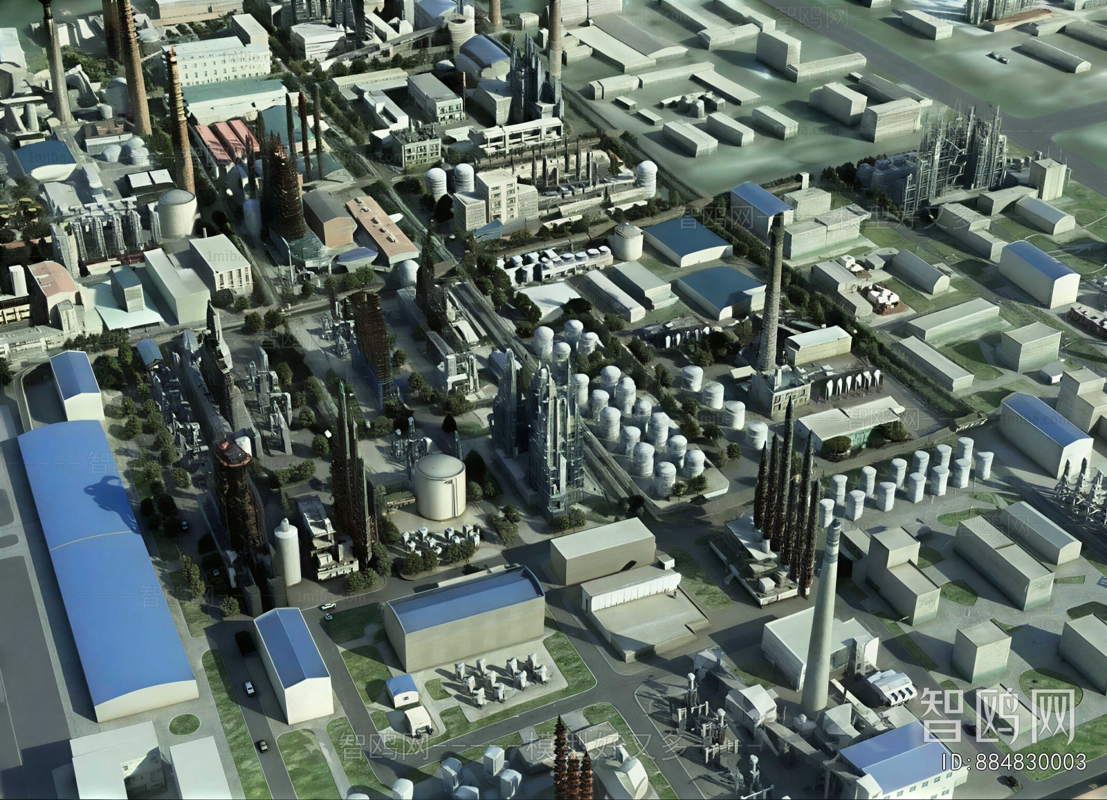 Modern Architectural Bird's-eye View Planning