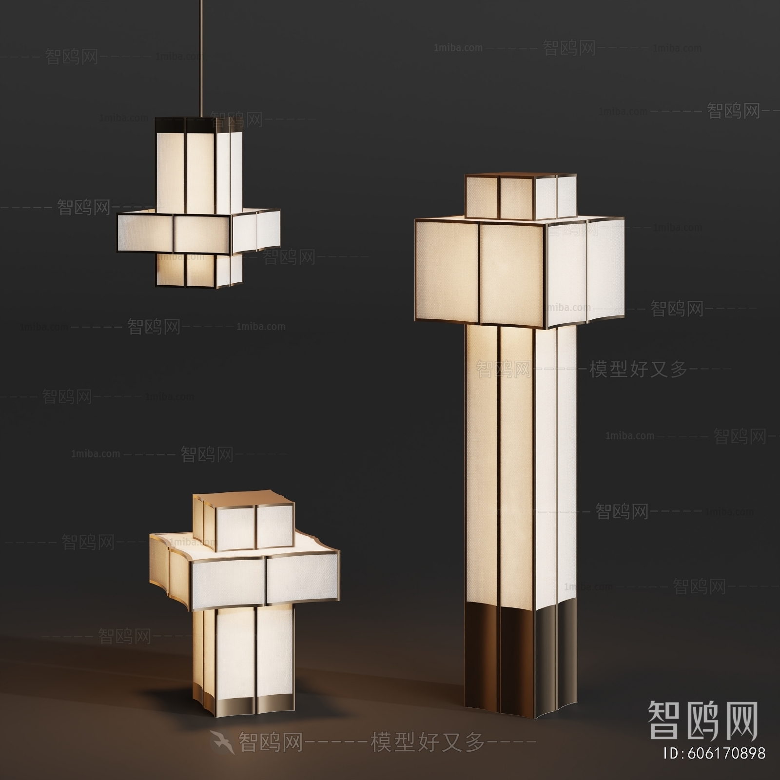 New Chinese Style Floor Lamp