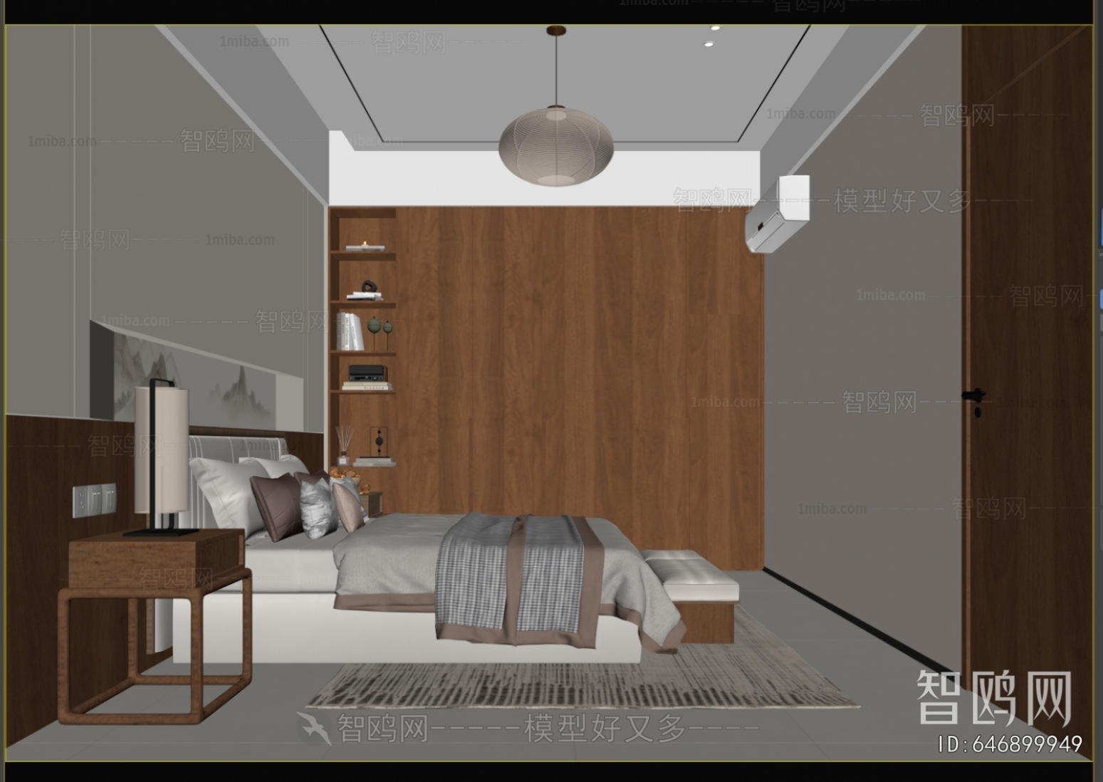 New Chinese Style Bedroom