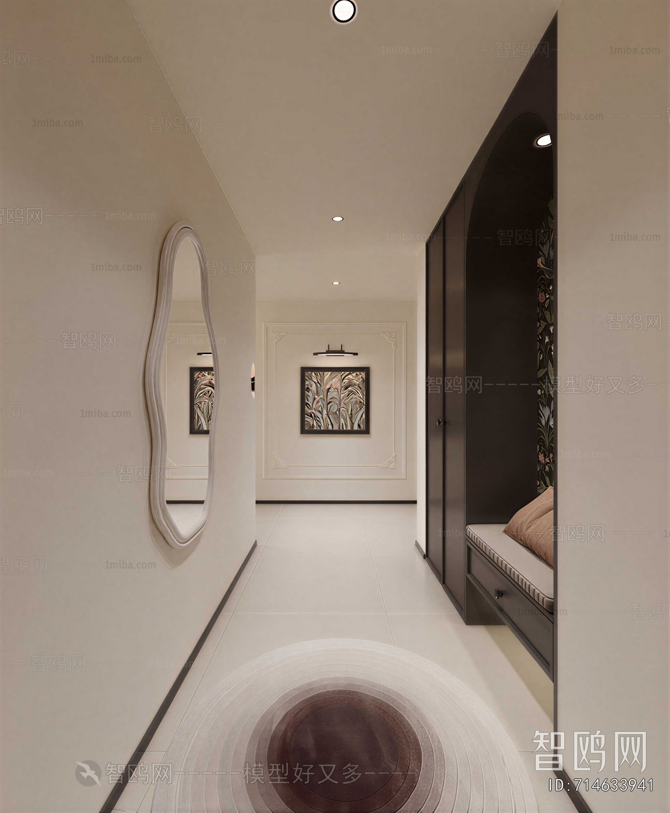 French Style Hallway