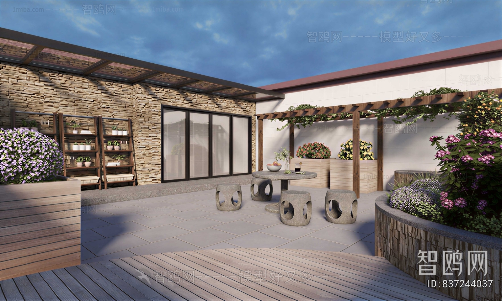 Modern Courtyard/landscape