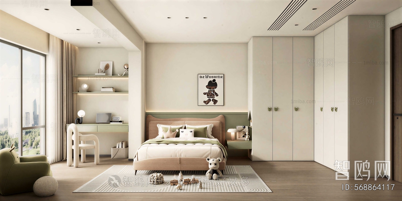 Modern Boy's Room And Son's Room